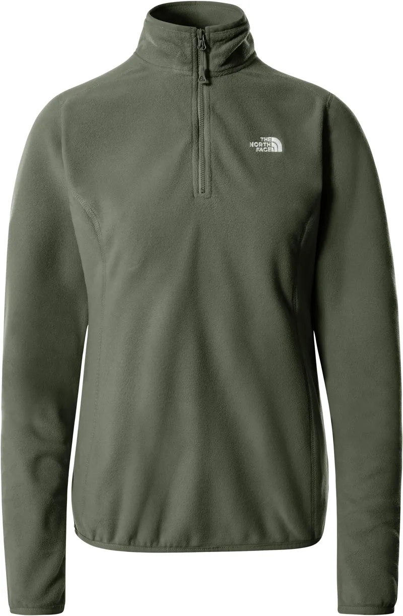 The North Face Womens 100 Glacier 1/4 Zip Fleece - Thyme